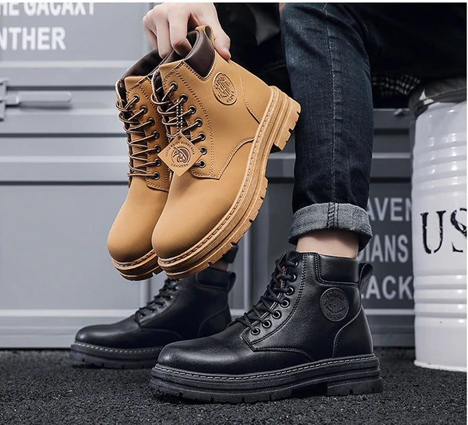 Botas de cuero - unisex estilo timberland