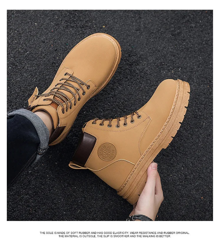 Botas de cuero - unisex estilo timberland