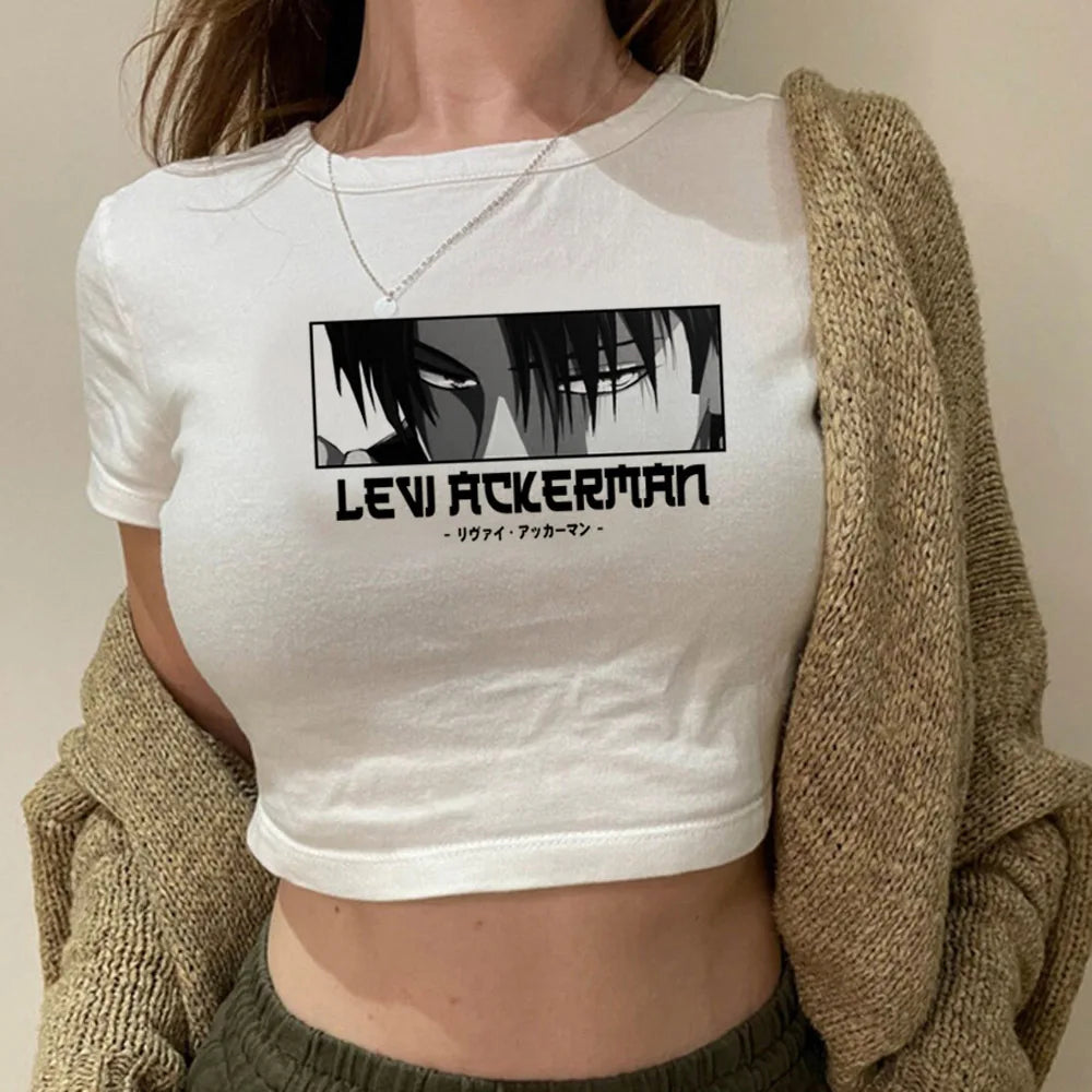 Shingeki No Kyojin crop top Streetwear