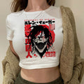 Shingeki No Kyojin crop top Streetwear