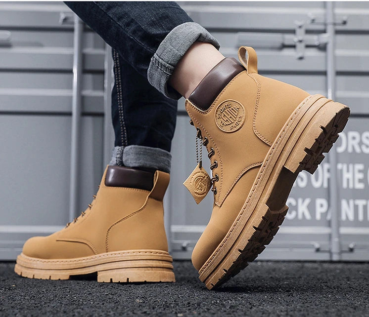 Botas de cuero - unisex estilo timberland
