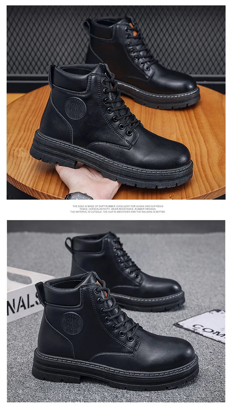 Botas de cuero - unisex estilo timberland