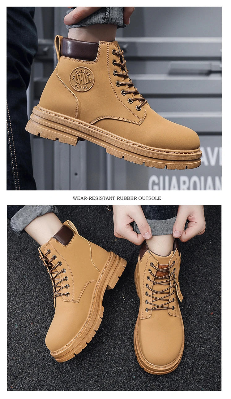Botas de cuero - unisex estilo timberland
