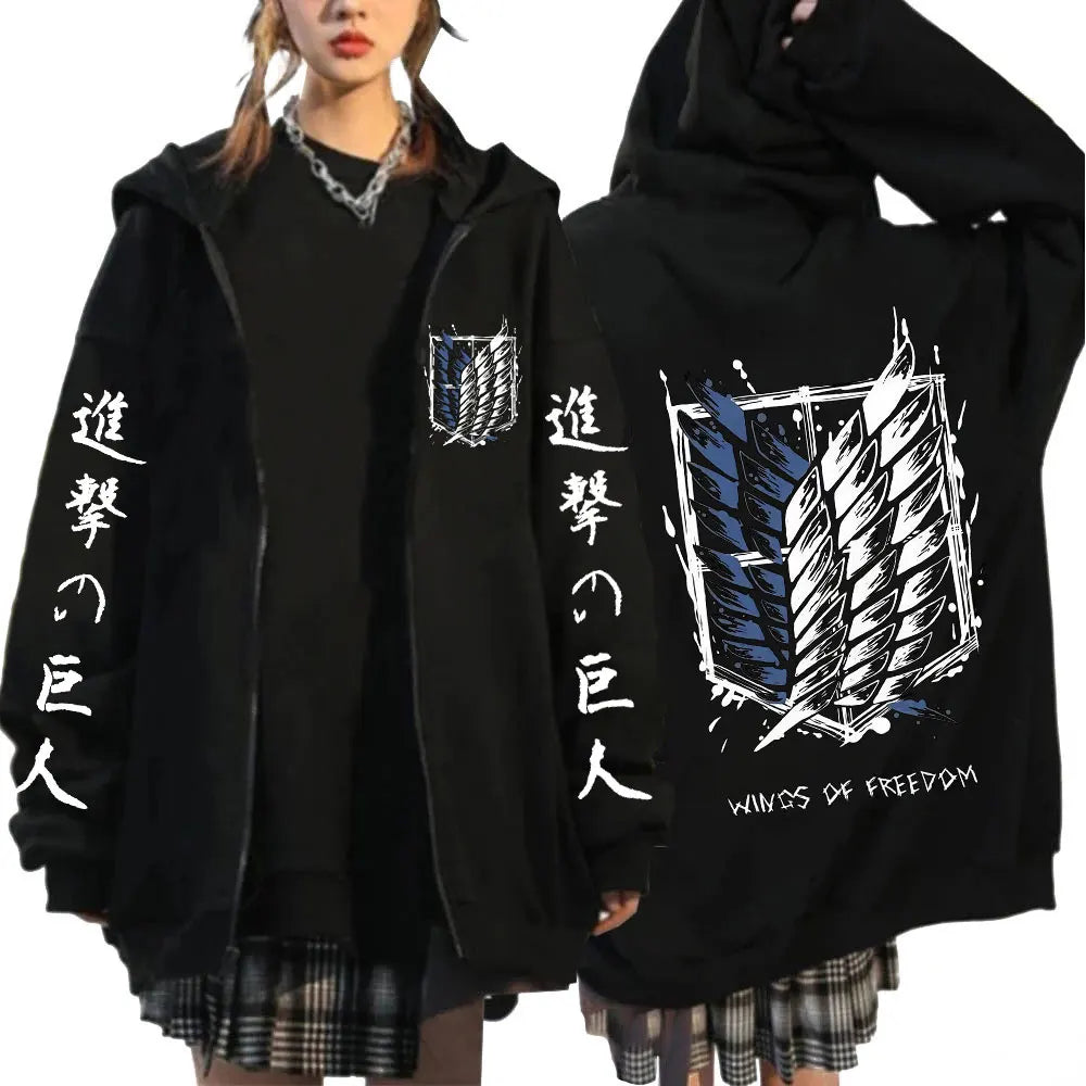 Polera Attack on Titan - Estilo Urbano Premium Legión de Reconocimiento